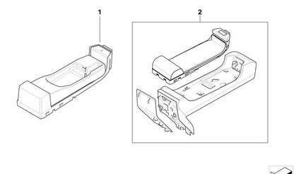 OEM 84109160935 Mobile Phone Adapter for BMW E81, E82, E87, E88, E90, E91, E92, E93, E60, E61, E65, E66, E84, E89. Original BMW.