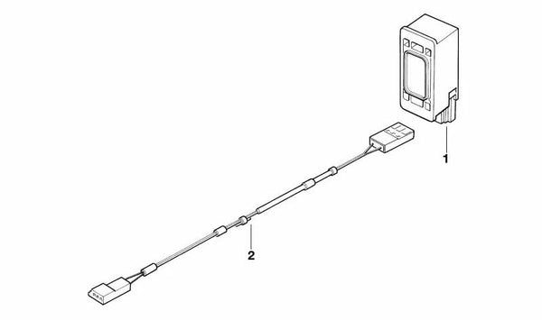 Cableado de micrófono para manos libres OEM 61128375499 para BMW Serie 5 E39. Original BMW.
