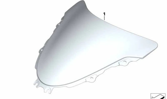 Parabrisas colorado OEM 77338404247 para BMW R nineT Racer (K32). Original BMW Motorrad.