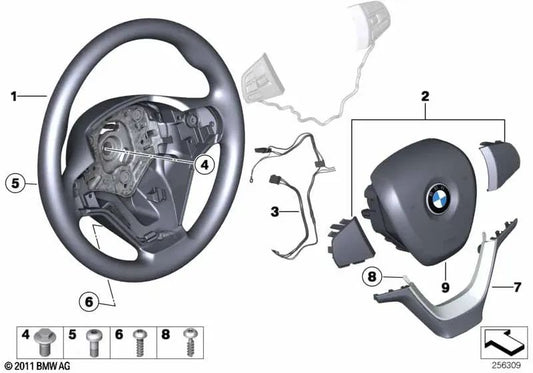 Ledersportlenkrad für BMW F25, F26 (OEM 32306879924). Original BMW