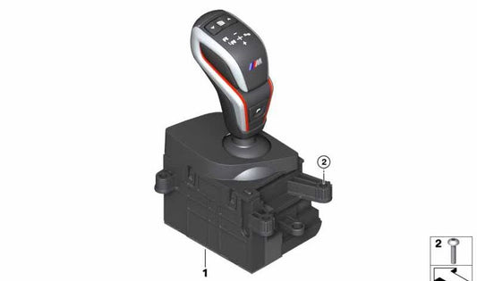 Seletor de engrenagem automática OEM 6131982345 para competição BMW F97 X3 M e competição F98 X4 M. Compatível com modelos de 2019 a 2021. BMW de substituição original.