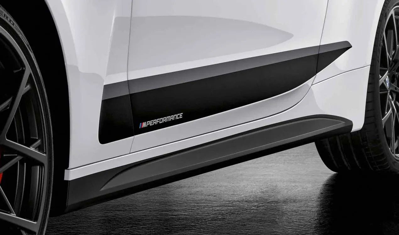 M Performance Side Skirts for BMW 4 Series G22, G23 (OEM 51145A12C04). Genuine BMW