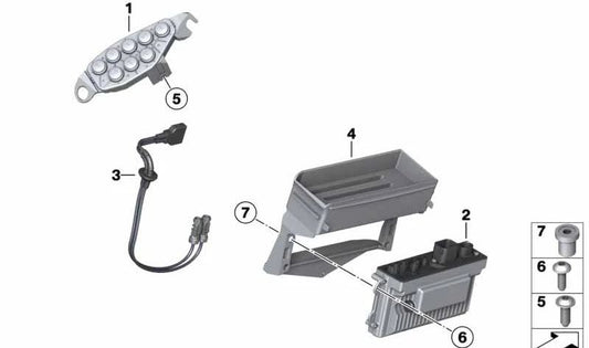 Cabo USB/AUX OEM 65147709549 para motocicletas BMW R1200RT, R900RT (K26). Originais BMW Motorrad.
