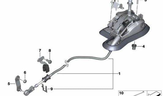 Steptronic OEM change lever 25167577600 for BMW E81, E82, E87, E88, E84. Original BMW.