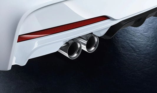 M Performance muffler for BMW F30N, F31N, F32, F33, F36 (OEM 18302349670). Genuine BMW