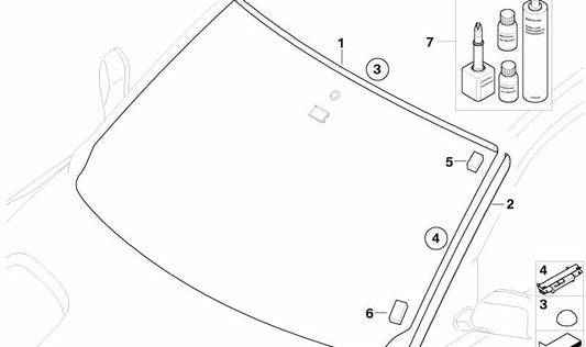 Edificio in gomma per BMW X3 E83, E83N (OEM 51313414161). BMW originale