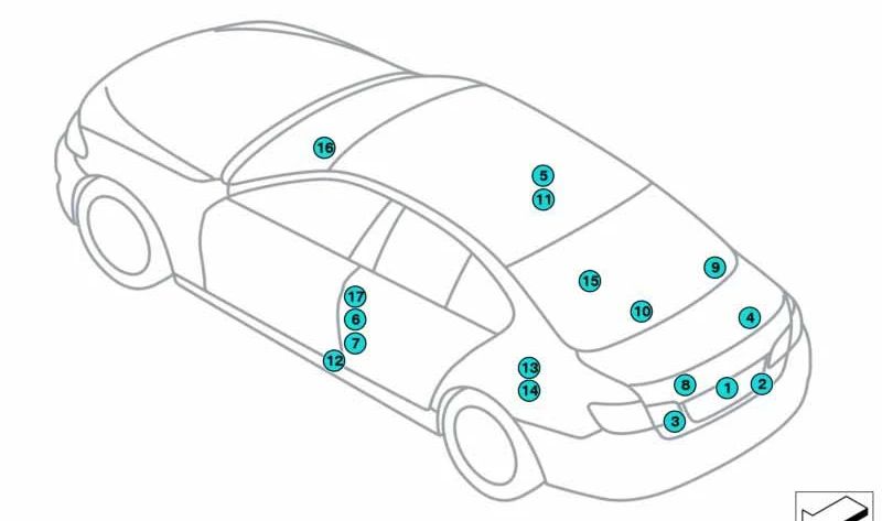 Mémoire clé OEM 71239163046 pour BMW F20, F21, F22, F23, F87, F30, F31, F34, F35, F32, F07, F10, F11, F18, F06, F12, F13, F01, F02, F04, F25, F26. BMW d'origine.