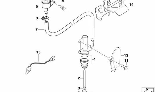 Tubo de freio dianteiro OEM 34317697087 Para BMW G 650 XCHALLENGE, XMOTO, MOTORCCLEAS XCOUNTRY. BMW Motorrad original.