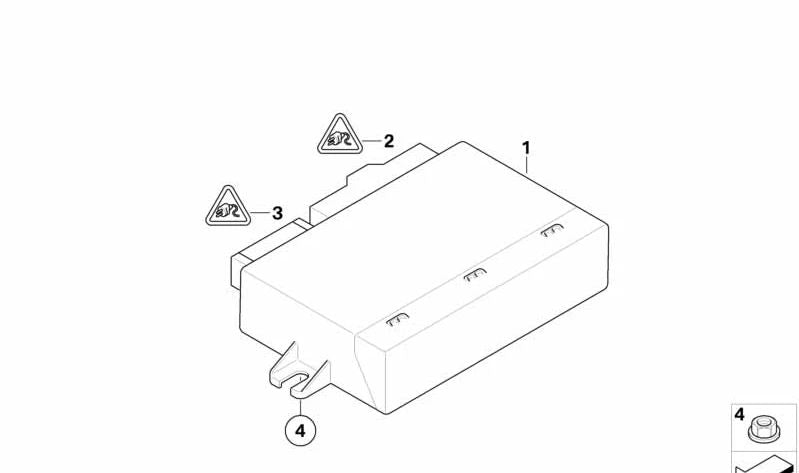 Módulo de la capota del cabrio OEM 61313454818 para MINI Cabrio R57, R57 LCI. Original MINI.