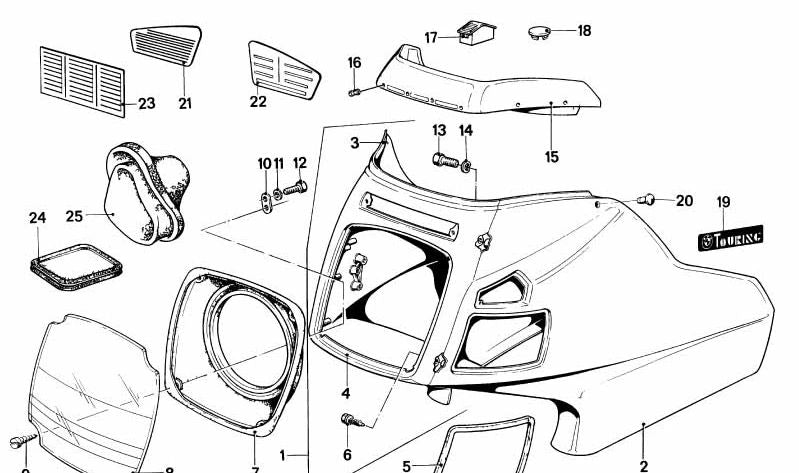 Parte central imprimada para varios modelos/series de BMW (OEM 46630025397). Original BMW