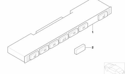 Tapa embellecedora OEM 61316905175 para BMW E46, E83, E85, E86. Original BMW.