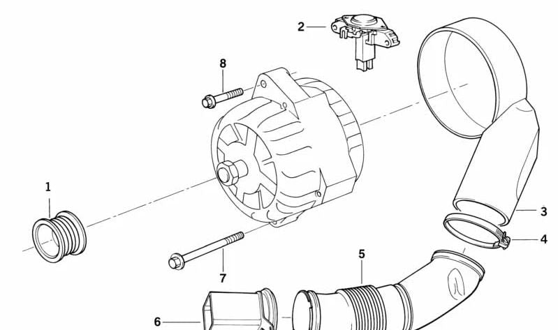 Conector de cable OEM 12311736110 para BMW E34, E32. Original BMW.