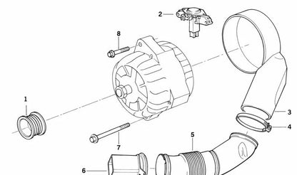 Conector de cable OEM 12311736110 para BMW E34, E32. Original BMW.