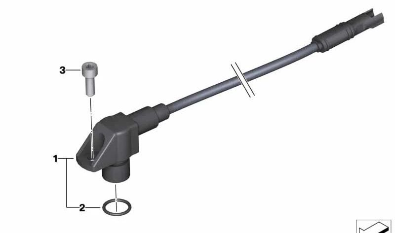 Sensor del árbol de levas OEM 12728555163 para motos BMW F700GS, F800GT, F800GS, F800R, F800GS Adventure. Original BMW Motorrad.