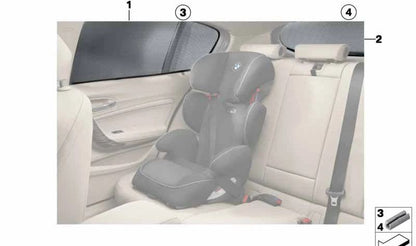 Soporte adhesivo lateral bastidor (20 unidades) OEM 51462288666 para BMW F20, F21, F30, F31, F34, F26, F15, F16. Original BMW.
