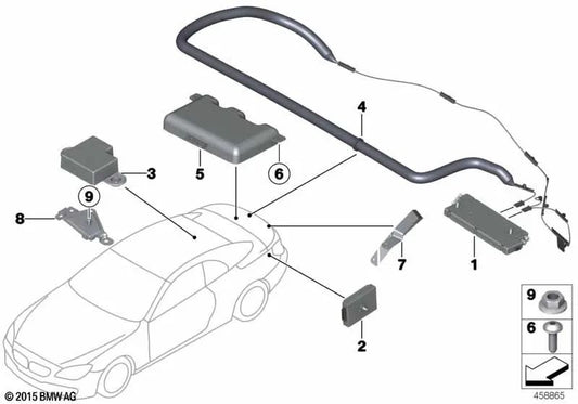 Suppression filter for BMW 6 Series F12, F12N (OEM 65209227217). Original BMW