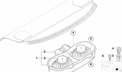 Subwoofer Top-Hifi-System para BMW Serie 3 E46 (OEM 65138374894). Original BMW
