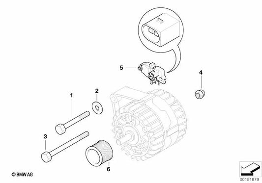 BMW Regulator 3 E90 Series, E90N, E91, E91N, E92N, X3 E83N (OEM 12318510091). BMW d'origine