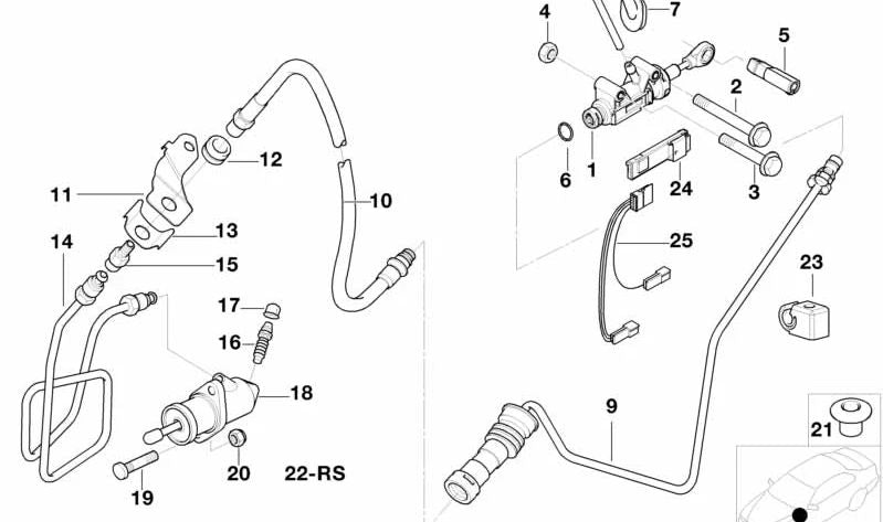 OEM 35006878304 Sender Cylinder Bolt For BMW (E81, E82, E87, E88, F20, F21, F22, F23, F87, E46, E90, E91, E92, E93, F30, F31, F34, F35, F80, F32, F33, F36, F82, F83, G82, F10, F11, F18, F06, F12, F13, E84, E83, F25, F26, E85, E86, E89). Origin
