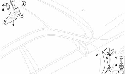 OBD Connector Trim Black OEM 51437135119 for BMW 5 Series E60, E60 LCI, E61, E61 LCI… and more. Original BMW.