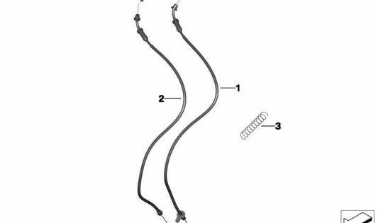 Muelle de presión OEM 32737692222 para BMW Motorrad C 600 Sport, C 650 Sport, C 650 GT, K 1300 S, K 1300 R, K 1200 GT, K 1300 GT. Original BMW Motorrad.