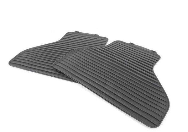 Alfombrillas de goma traseras color antracita OEM 51472231955 para BMW X5 E70, X5 E70 LCI. Original BMW.