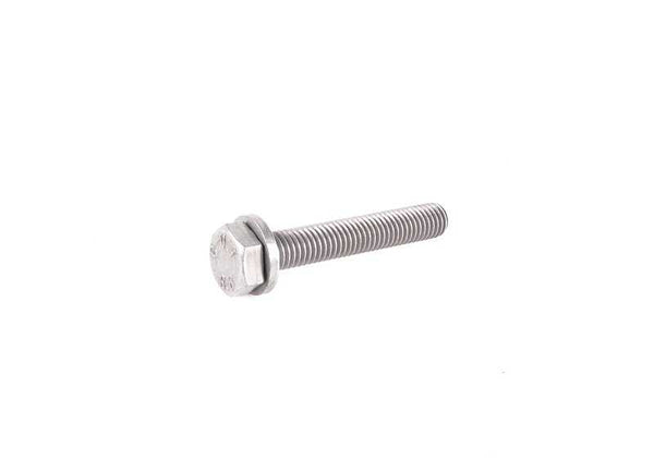 Tornillo hexagonal M8x50 OEM 07119904504 para BMW E30 y E36 {318is, 325i xDrive, 316i, 320i}. Usado en bloque motor, filtro de aceite, distribución, etc. Original BMW.