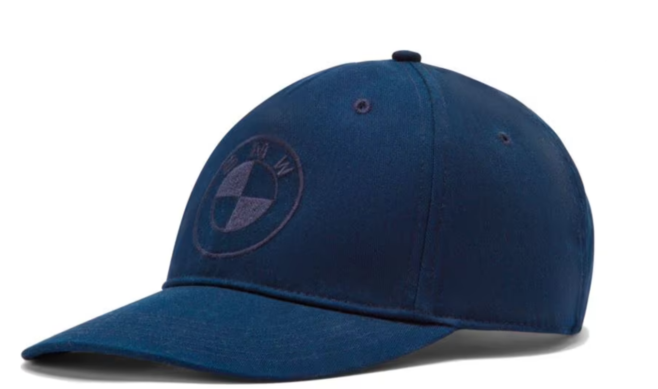 Gorra azul oscuro con logotipo tonal OEM 80162864020 para BMW {E30,E36,E46,E90,E91,E92,E93,F20,F21,F30,F31,F32,F33,F34,G20,G21,X1,X3,X5,X6,Z3,Z4,Serie 1 al Serie 8}. Original BMW.