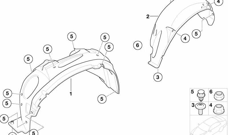 Cap Nut for BMW Series 1, Series 2, Series 3, Series 4, Series 5, Series 6, Series 7, Series 8, X1, X2, X3, X4, X5, X6, X7, Z4, Z8, MINI (OEM 51711934930). Genuine BMW