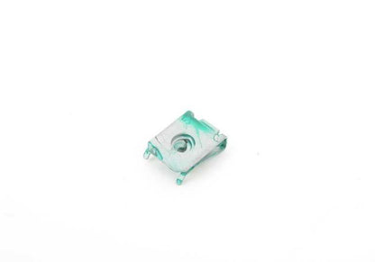 Nut with safety clip OEM 07147330002 for BMW E81, E82, E88, F23, F45, F46, F87, E90, E91, E92, E93, E84, E89 and Mini F57. Original BMW and Mini.