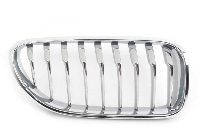 Rejilla decorativa delantera derecha OEM 51137370392 para BMW F06, F12, F13. Original BMW.