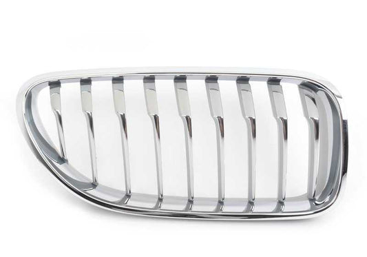 Rejilla decorativa delantera derecha OEM 51137370392 para BMW F06, F12, F13. Original BMW.