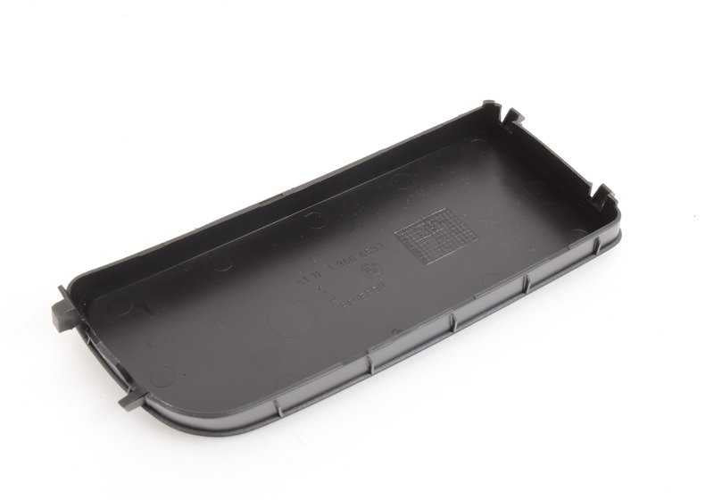 Tapa lateral izquierda OEM 51118122449 para BMW E36. Pieza original BMW. Color gris oscuro. Compatible con varias versiones del parachoques delantero.