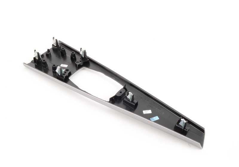 Embellecedor aluminio consola central OEM 51168064245 para BMW Serie 3 {F30, F30N, F31, F31N, F34, F34N, F35, F35N} y Serie 4 {F32, F32N, F36, F36N}. Original BMW.