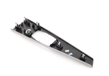 Embellecedor aluminio consola central OEM 51168064245 para BMW Serie 3 {F30, F30N, F31, F31N, F34, F34N, F35, F35N} y Serie 4 {F32, F32N, F36, F36N}. Original BMW.