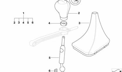 OEM change lever 25117527259 for BMW E46. Original BMW.