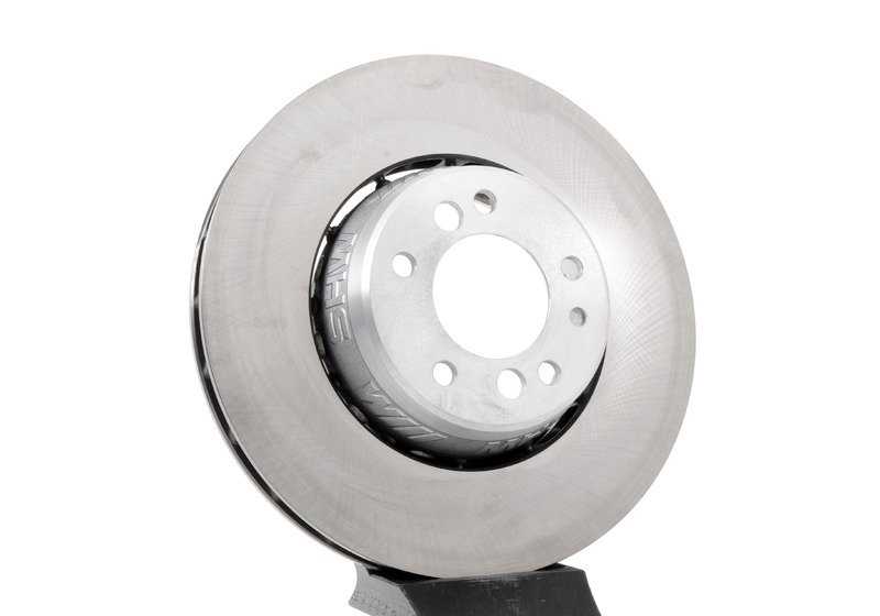 Disco de freno ventilado delantero derecho OEM 34112227736 para BMW E34, E31. Repuesto original BMW.