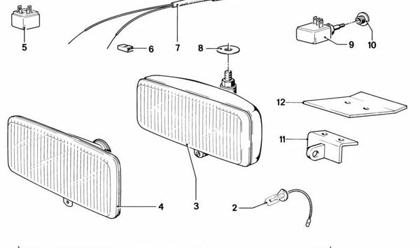 Soporte izquierdo OEM 63171365859 para BMW E24. Original BMW.