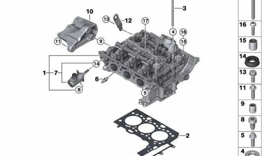 OEM 11128615587 motor law support for BMW F52, F45, F49. Original BMW.