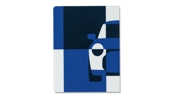 Cuaderno MINI Car Tile azul con diseño original OEM 80245B320F8 para MINI {todos los modelos}. Accesorio oficial MINI con logo, bolsillo interior y 240 páginas. Ideal como complemento de estilo Original MINI.