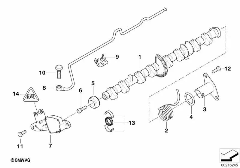 Housing blu Bucha per BMW E46, E60, E60N, E61, E61N, E63, E63N, E64, E64N, E65, E66, X5 E53, E70. (OEM 12527515464). BMW originale