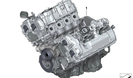 Motor completo OEM 11005A594F5 para BMW G70, X5 F95N/G05N, X6 F96N/G06N, X7 G07N. Original BMW.