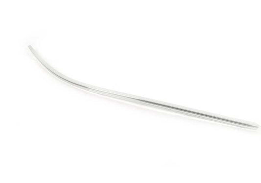 Moldagem cromo Superior Framework Left Door da frente OEM 51337072885 Para BMW E60 e E61. BMW original.