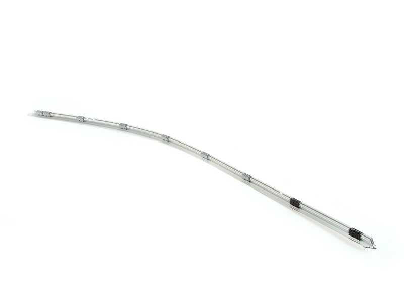 Moldagem cromo Superior Framework Left Door da frente OEM 51337072885 Para BMW E60 e E61. BMW original.