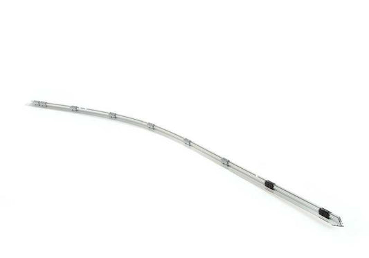 Moldagem cromo Superior Framework Left Door da frente OEM 51337072885 Para BMW E60 e E61. BMW original.