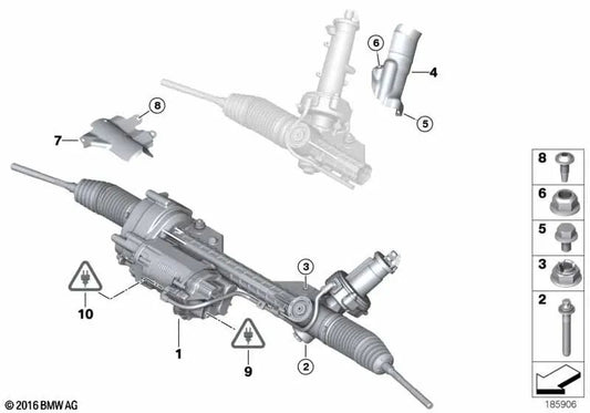 Folha de proteção térmica do endereço para BMW Z4 E89 (OEM 32106785696). BMW original