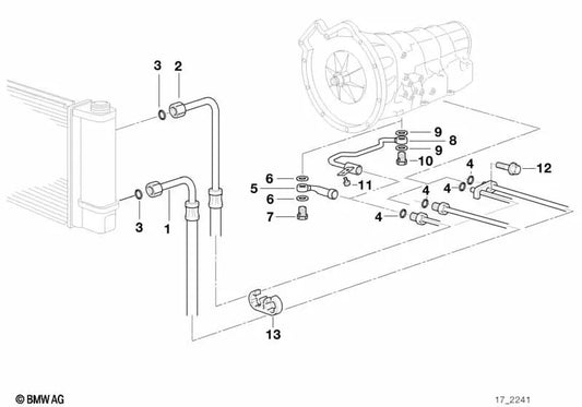 Lavadora de vedação para BMW E36, E34, E39 (OEM 17221723935). BMW original