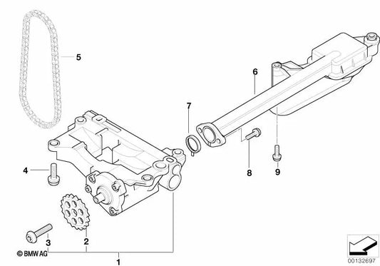 Zulassungsrohr für BMW E46 (OEM 11417785589). Original BMW.
