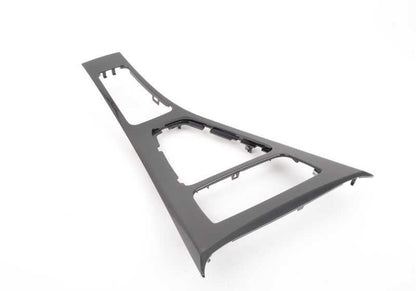 Embellecedor consola central OEM 51166982642 para BMW E90, E91, E92, E93. Original BMW.