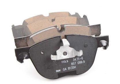 Juego de pastillas de freno sin amianto OEM 34116857096 para BMW F15, F16. Original BMW
